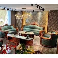 Executive Leather Sofa Set F616